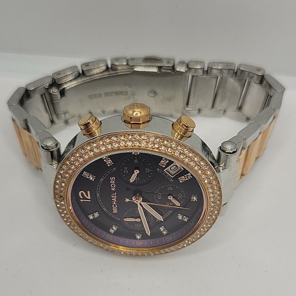 Michael Kors Parker MK6108 Women's StainlessSteel Analog Dial Quartz Watch AM431 - Picture 8 of 11